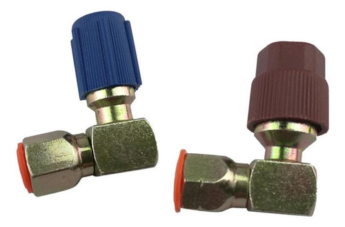 Adaptador Lateral 90 3/8 7/16 Que Se Encaixa Em R12 A R134a