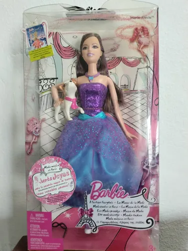 Barbie moda magica en paris muñeca hotsell