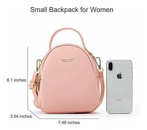 Aeeque Mini mochila para mujer, bolso cruzado para teléfono, carteras,  bolsos de mano, Mochilas Daypack