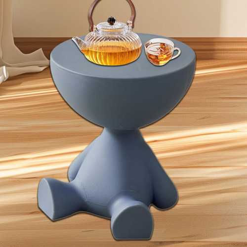 Mesita De Noche Pequeña, Muebles Lisos, Mesa De Té Azul