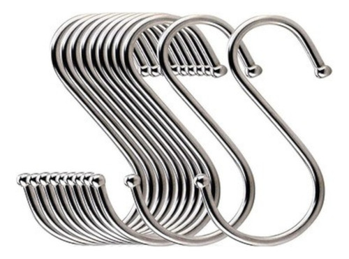 Percha Gancho S Cromado Chico Jeans Accesorios X 50 Unidades Cromado
