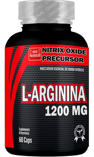 L-arginina | Premium |1200mg| Muscle Goodnes | 60caps | No² Sabor Sin sabor