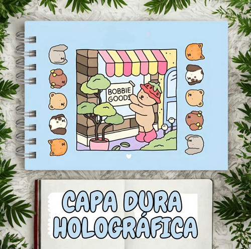 Livro De Colorir Bobbie Goods Capa Dura 50 Páginas De Desenh