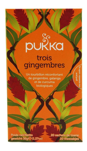 Té Pukka Three Ginger 20 Sobres 36g