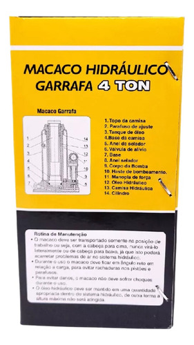 Macaco Hidraulico Garrafa (4t) 565,0002 - Graff Vantage