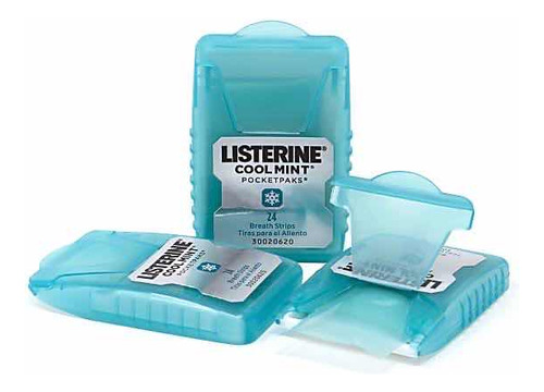 Listerine Cool Mint Pocket Strips Aliento Menta