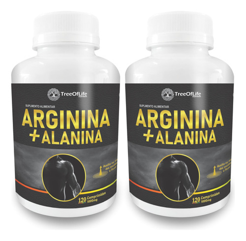 Kit 2x L-arginina Alanina 240 Comprimidos 1000mg Tree
