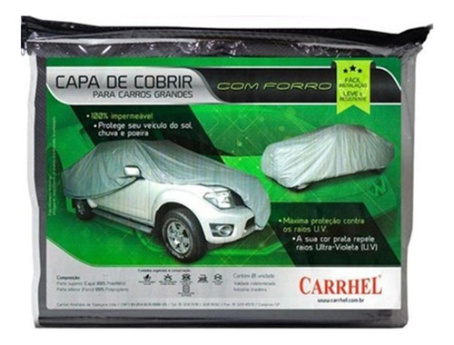 Capa Cobrir Carro - Gofrada Forro Parcial - Xxg - Carrhel