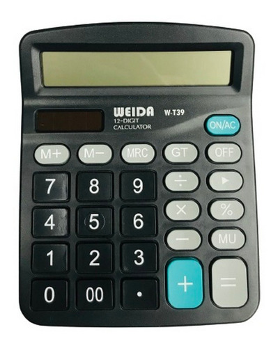 Calculadora Weida Mediana 12 Digitos Ar1 W-t39 Ellobo