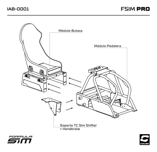 Estructura Simulador Manejo Formula Sim Pro Collino Cuot