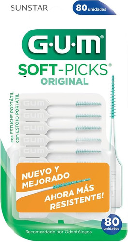 Cepillo Interdental Gum Palillos Soft-picks C/80 Uds
