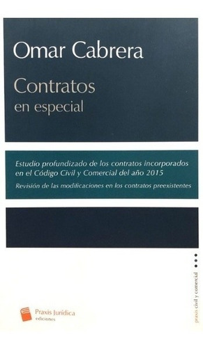 Contratos En Especial - Cabrera, Omar