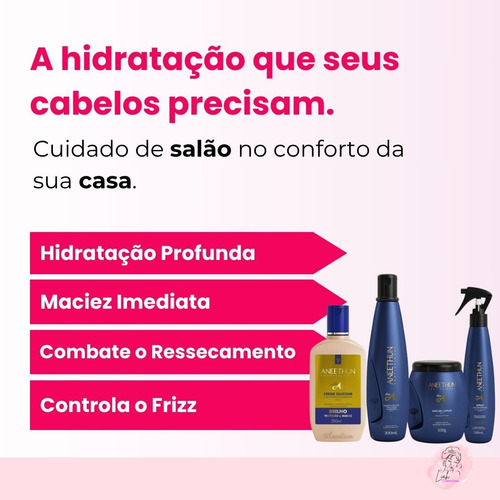 Kit Tratamento Completo Aneethun Linha A (4 Itens)
