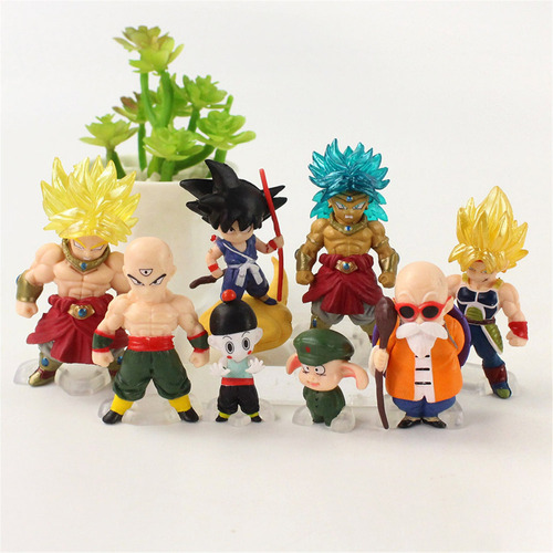 Figura De Acción De Dragon Ball Z De 8 Piezas De Anime Mini