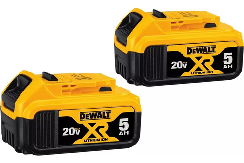 Set De 2 Baterias Originales Dewalt Xr Dcb205-2 20v 5 Ah