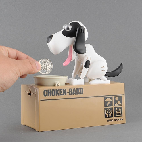 Imagen 3 de 4 de Alcancía Electrónica Perrito Ahorrador Choken-bako Delivery