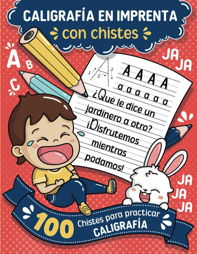 Libro: Cuaderno De Práctica De En Letra Imprenta Con Chistes