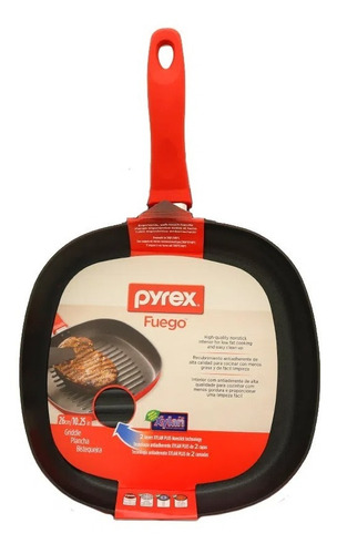 Bifera Plancha Pyrex Aluminio Antiadherente  26cmx4,5cm