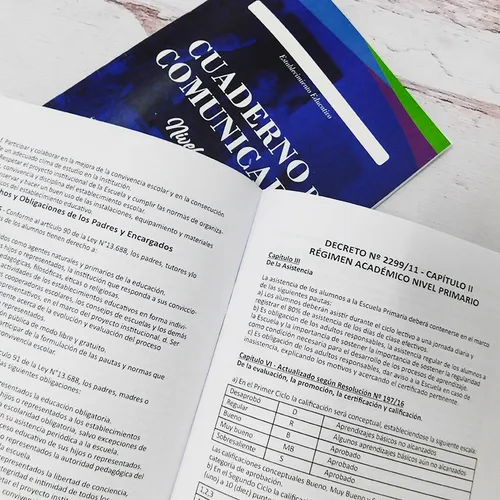 Cuaderno De Comunicados Generico Nivel Primario Packx100