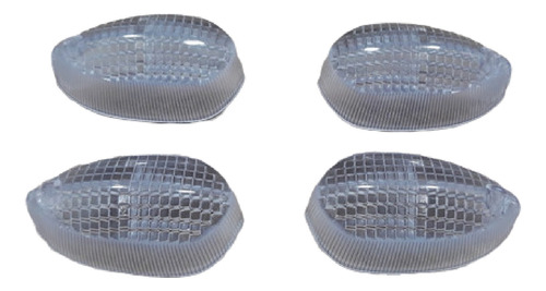 4 Lentes Pisca Seta Moto Yamaha Fazer 150 Factor 150 Cristal