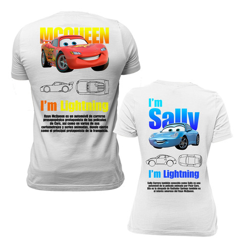 Playeras Para Parejas - Luv - Movies - Mcqueen Y Sally