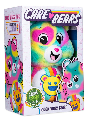 Ursinho de pelúcia Good Vibes Cuddly Bears 35 cm, cor azul claro