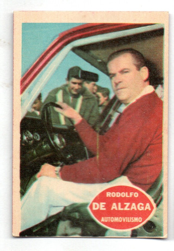 Figurita Tarjeton Futbol Golazo 1965 N° 113 De Alzaga Piloto