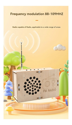 Modelo De Rádio Fm Diy Wood Science Project Modelo Steam Par