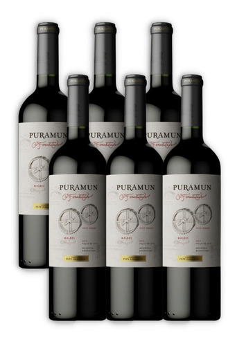 Puramun Cofermentado Vino Malbec Petit Verdot Caja X6 750ml