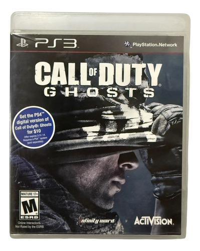 Call Of Duty Ghosts Para Playstation 3 Físico (Usado)