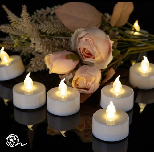 Velas Led Tea Light Con Pila Incluida (paq=5ud).