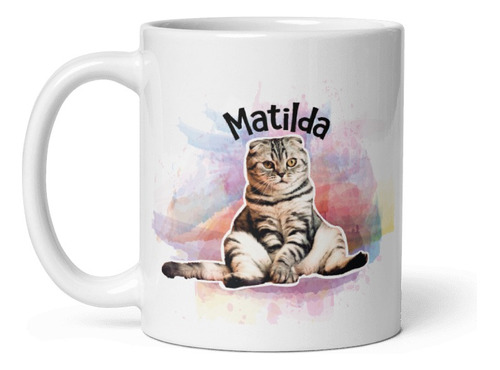 Pocillo Personalizado Con Retrato De Mascota 11 Oz Cerámica