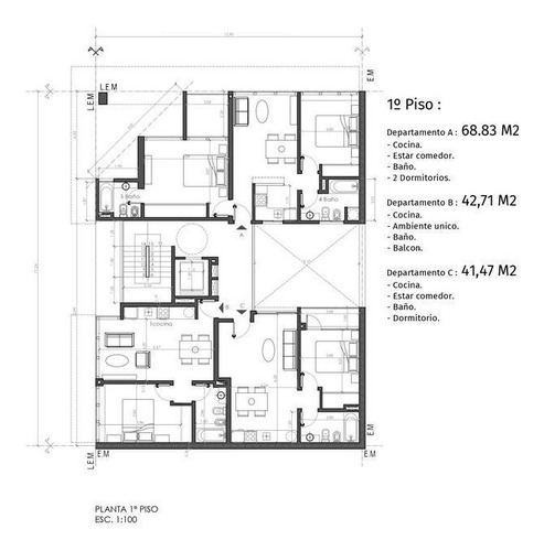 Venta Departamento Dos Dormitorios En Construcción - Alberdi