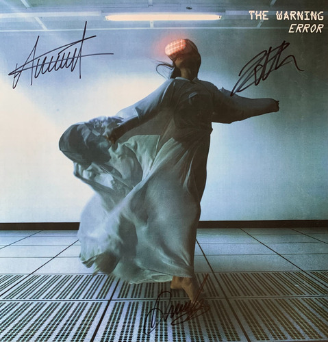 Litho Foto Autografiada Por The Warning Portada De Error (Usado)