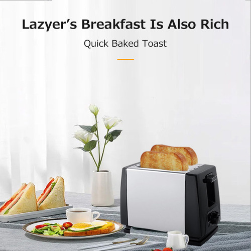 Máquina De Pan Para Desayuno, Sándwich Ligero, Tostadas, Dos
