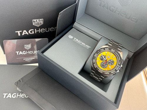 Reloj Tag Heuer Fórmula 1 Ref Caz101am 43 Mm Full Set 2025 Gris Negro Amarillo (Usado)