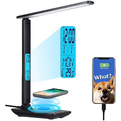 Multifunctional Led Desk Lamp With Wireless Charger,usb...