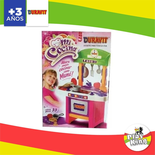 Imagen 3 de 10 de Mi Cocinita Cocina Duravit Chica Con 33 Accesorios Playking