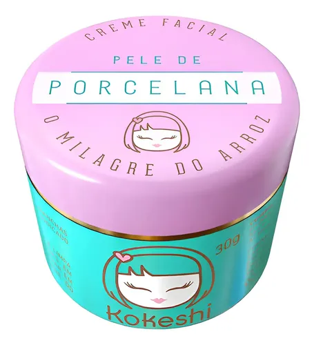 Creme Hidratante Facial Pele De Porcelana Kokeshi Rosa Mosqu Todo