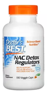 Nac Detox N-acetilcisteina 600mg 180 Caps Importado Cod. 233