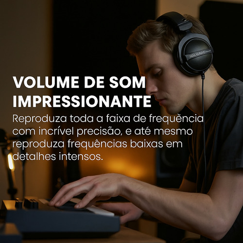 Fones De Ouvido Beyerdynamic Dt 770pro 80 Ohm Edição Limitad