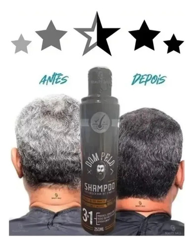 2 Shampoo Escurecedor De Cabelo Branco Hidrata E Nutri