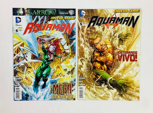 Aquaman Johns Reis Editorial Televisa 6 Números Lote (Usado)
