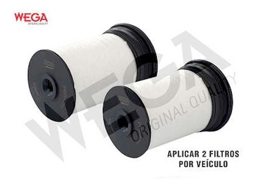 Imagem 2 de 6 de Kit 02 Filtro Combustivel S10 2.8 Diesel 2012 2013 2014 Wega
