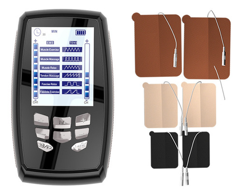 Estimulador Muscular Eléctrico De 24 Modos Tens Unit Machine