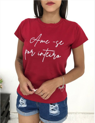 Imagem 6 de 10 de Blusas T Shirt Femininas 100% Algodão 37 Reais Cada