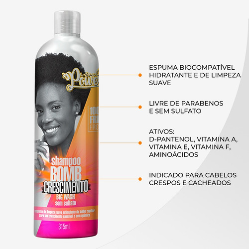 Shampoo Soul Power Big Wash Bomb 315ml Sem Sulfato