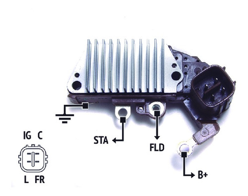 Regulador Alternador Tipo N-denso Honda/isuzo/acura 12v.