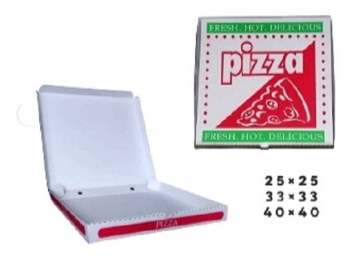 Cajas Para Pizza Carton Microcorrugado 33x33 Cms