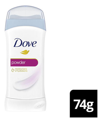 Desodorante En Barra Dove Powder Original 74g Importado Usa